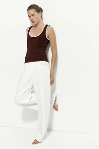 Ribbed Cotton Tank Top