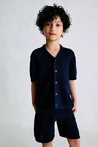 2-piece Pointelle-Knit Cotton Set