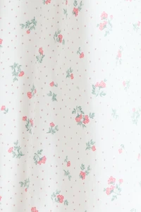 Ruffle-Detail Cotton Pajama Jumpsuit