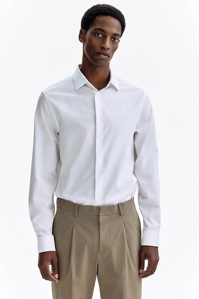 Chemise près du corps en coton