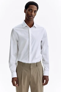 Chemise près du corps en coton