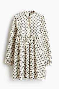 Robe en coton avec détail à nouer