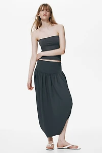 Bubble-Hem Tulip Skirt