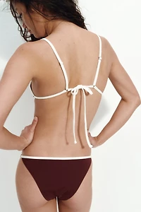 Haut de bikini triangle coussiné