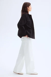 Jacket with Corduroy Collar