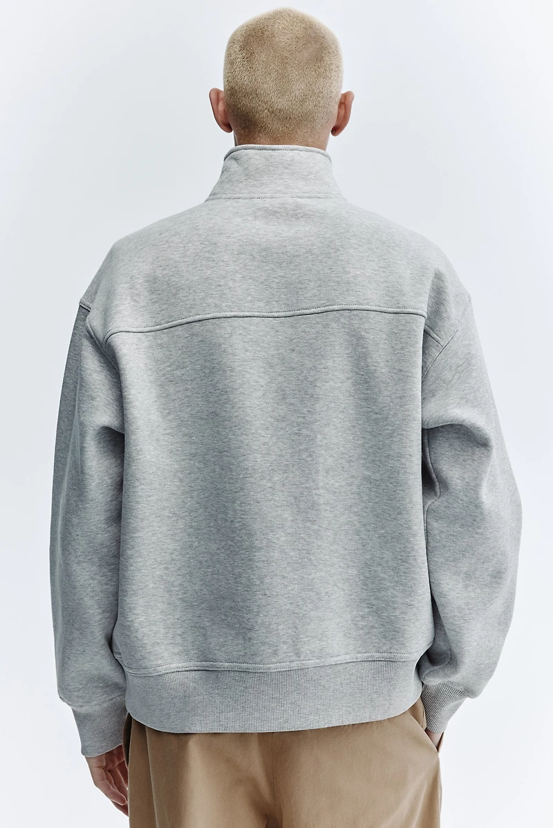 Loose Fit Half-Zip Sweatshirt