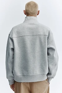Loose Fit Half-Zip Sweatshirt
