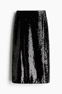 Jupe midi à sequins