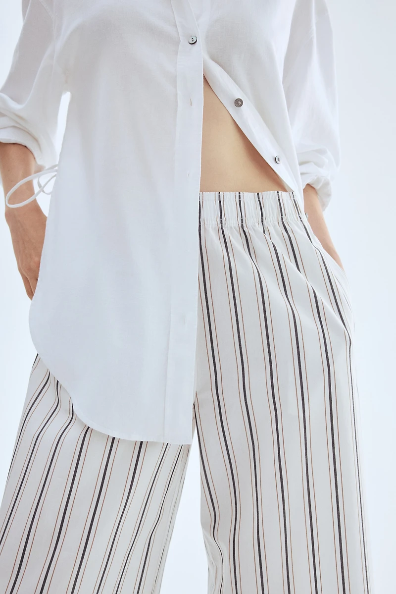Ankle-Length Cotton Pants