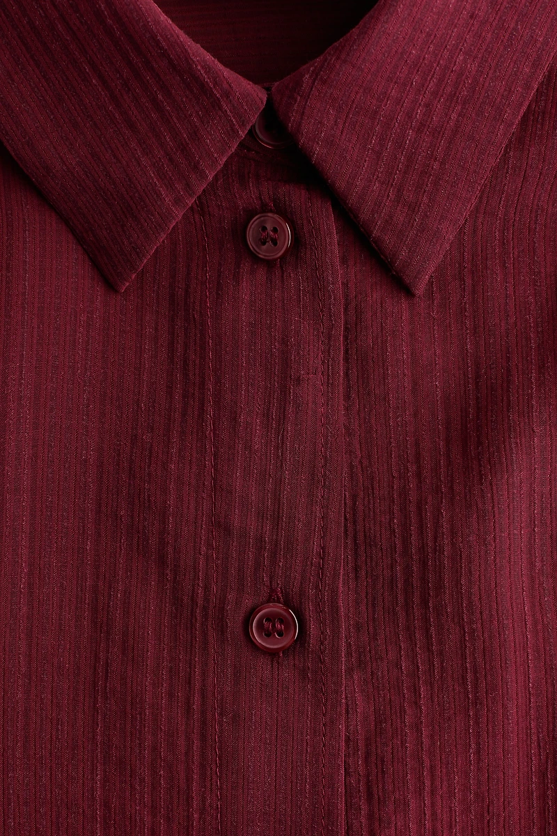 Chemise grande taille froissée