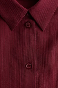 Chemise grande taille froissée