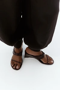 Wedge-Heeled Sandals