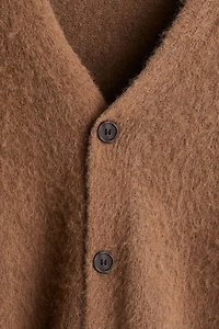 Loose-Fit Fuzzy Cardigan
