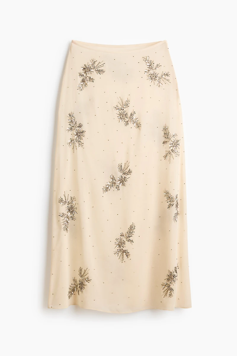 Embellished Sheer Skirt