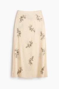 Embellished Sheer Skirt