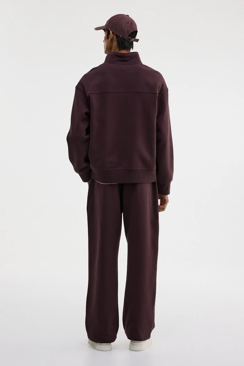 Loose Fit Half-Zip Sweatshirt