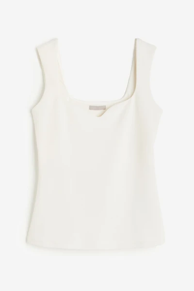 Sweetheart-neckline Top