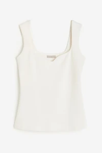 Sweetheart-neckline Top