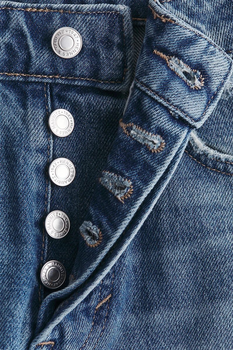 Straight High Waist Ankle Jeans