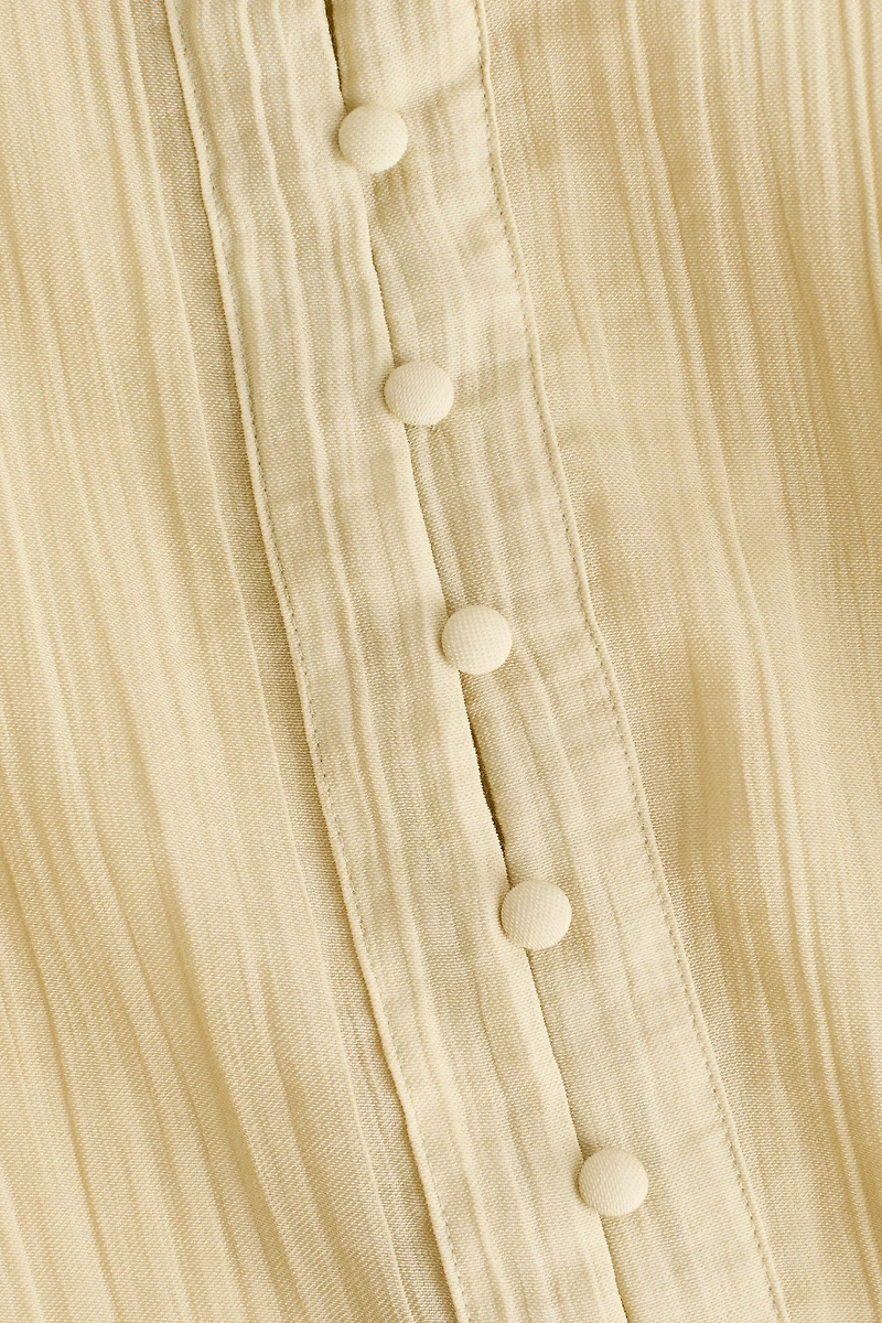 Balloon-Sleeved Blouse