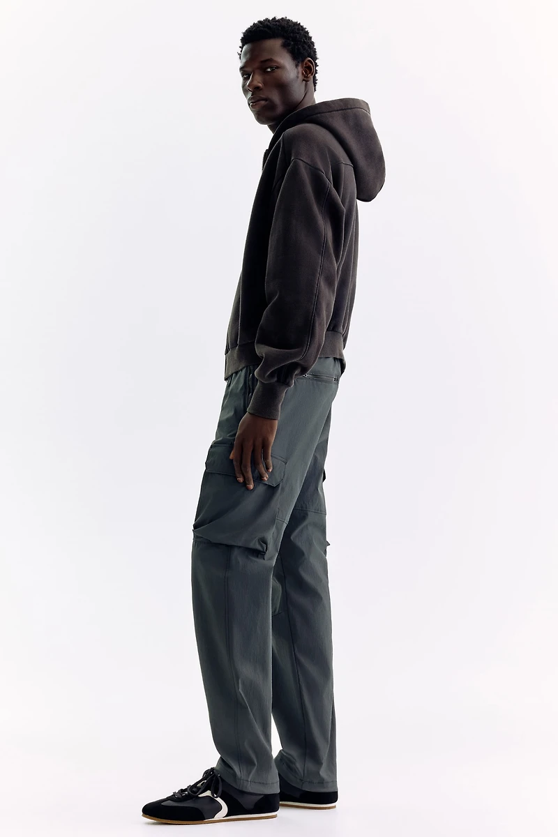 Regular Fit Nylon cargo trousers