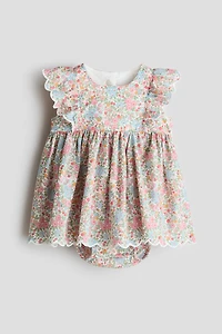 Ruffle-trimmed Bodysuit Dress