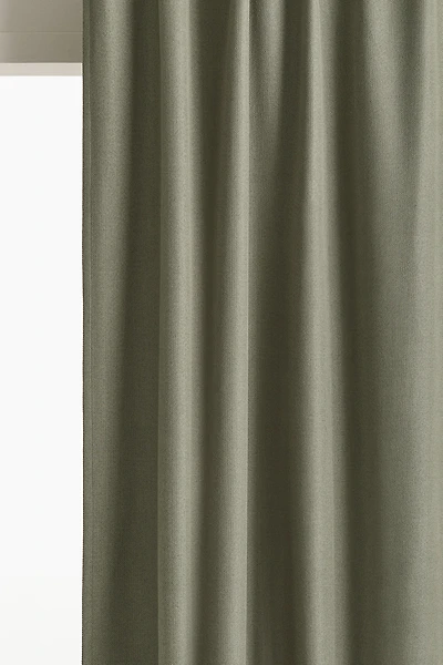 2-Pack Blackout Herringbone Curtain Panels