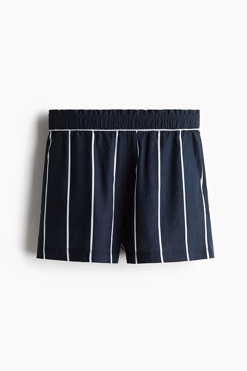 Linen-Blend Shorts