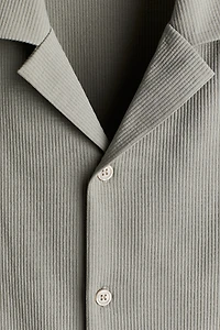 Regular Fit Ribbed resort shirt