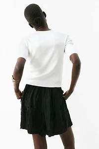 T-shirt en tricot fin