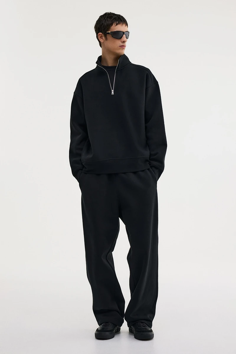 Loose Fit Half-Zip Sweatshirt