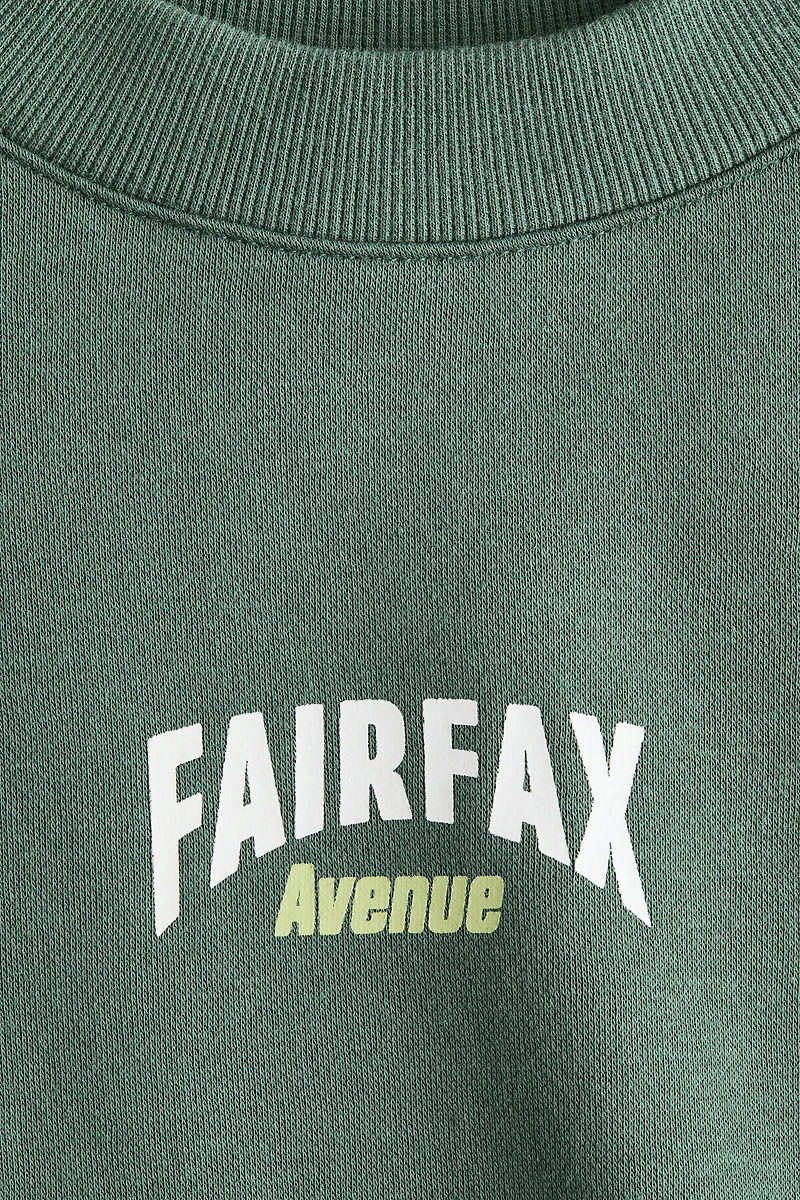 Sweatshirt with Printed Motif