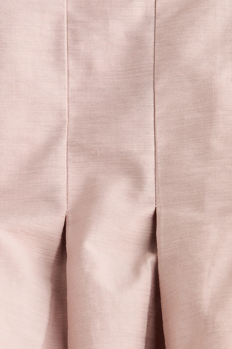 Bubble-Hem Bandeau Dress