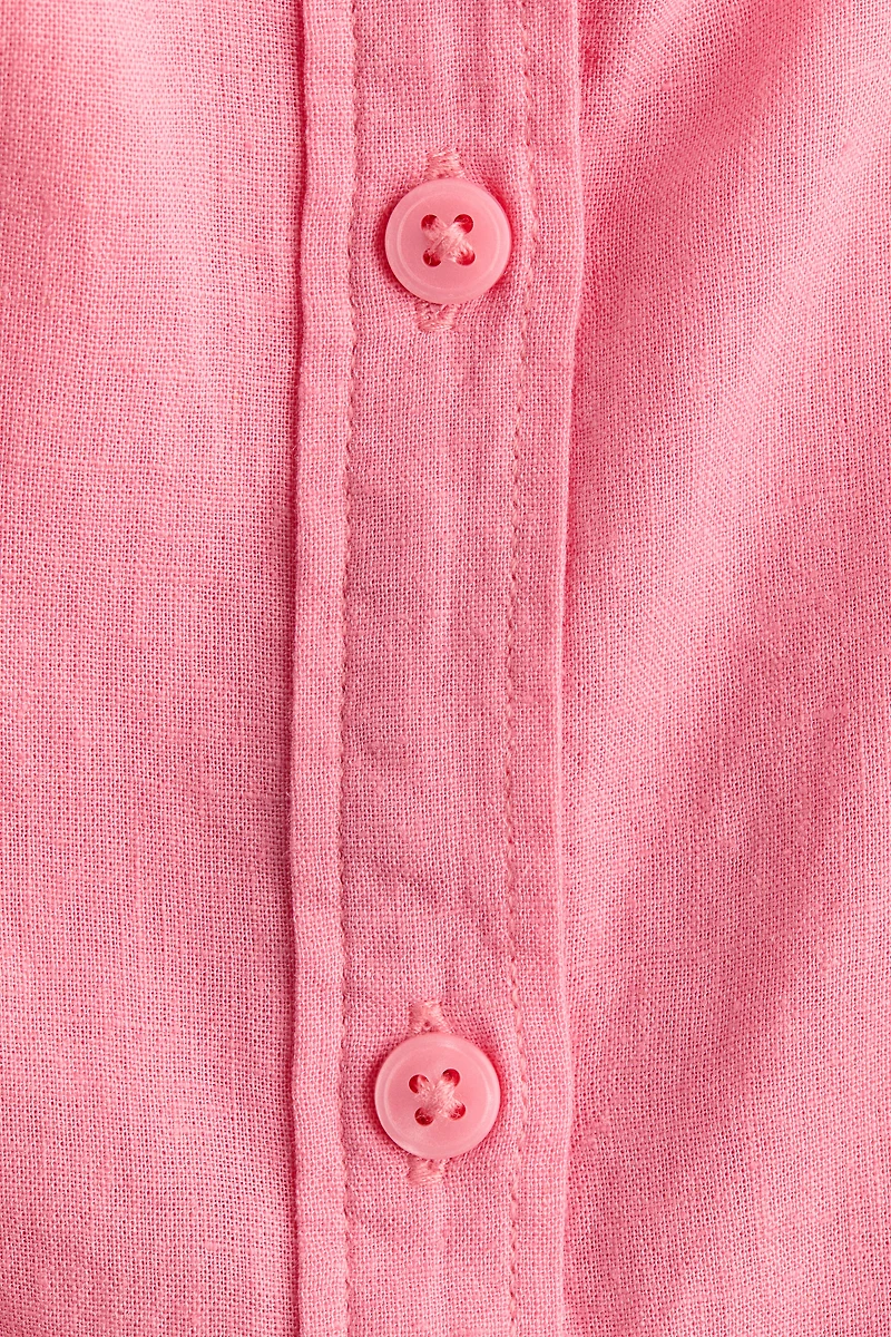 Blouse en lin mélangé