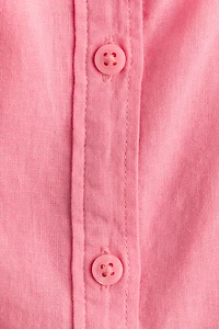 Blouse en lin mélangé