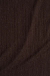 Ribbed Jersey Midi Dress