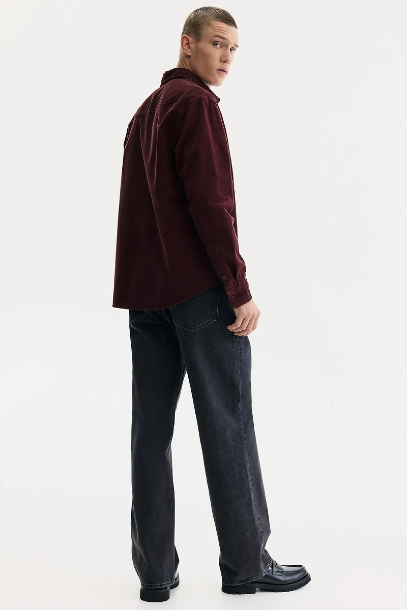 Regular-Fit Corduroy Shirt