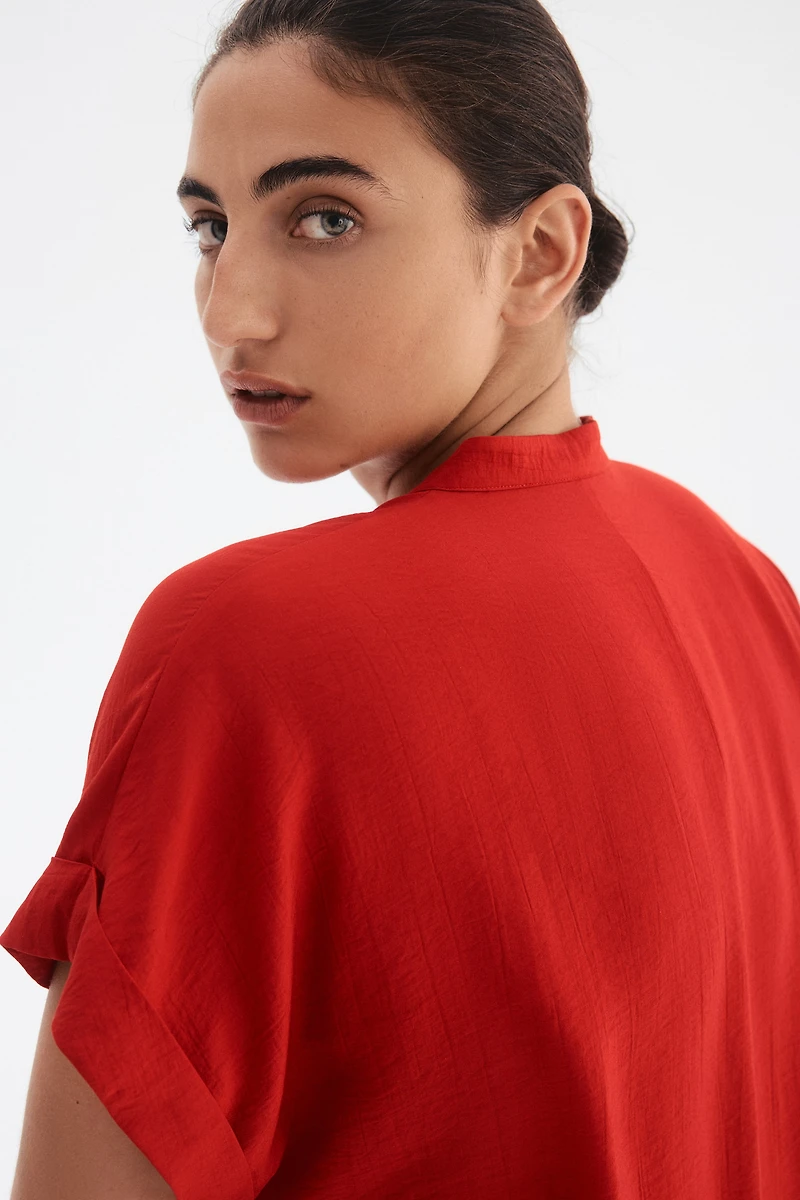 Crinkled Tunic Dress