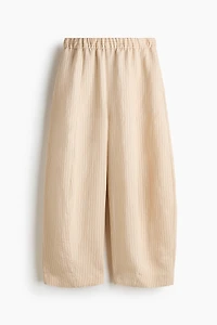 Modal-Blend Barrel-Leg Pants