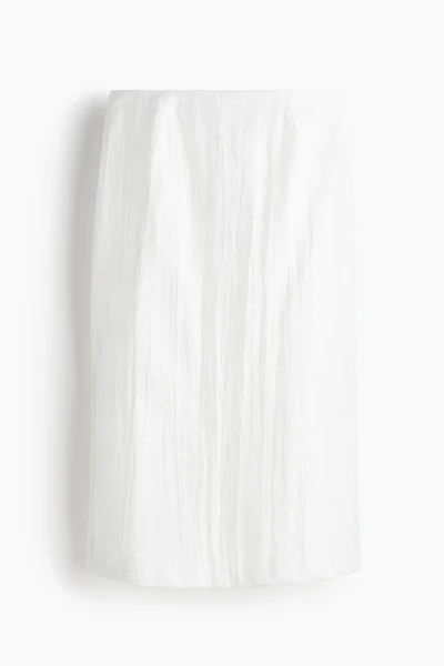 Crinkled Pencil Skirt