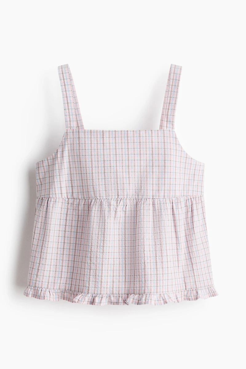 Cotton Seersucker Top