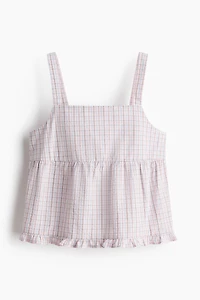 Cotton Seersucker Top