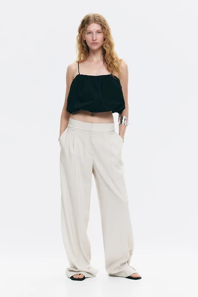 Wide-Leg Dress Pants
