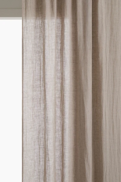 2-Pack Long Linen Curtain Panels
