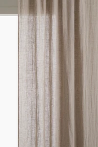 2-Pack Long Linen Curtain Panels