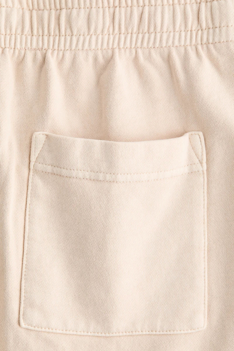 Short en molleton de coton délavé