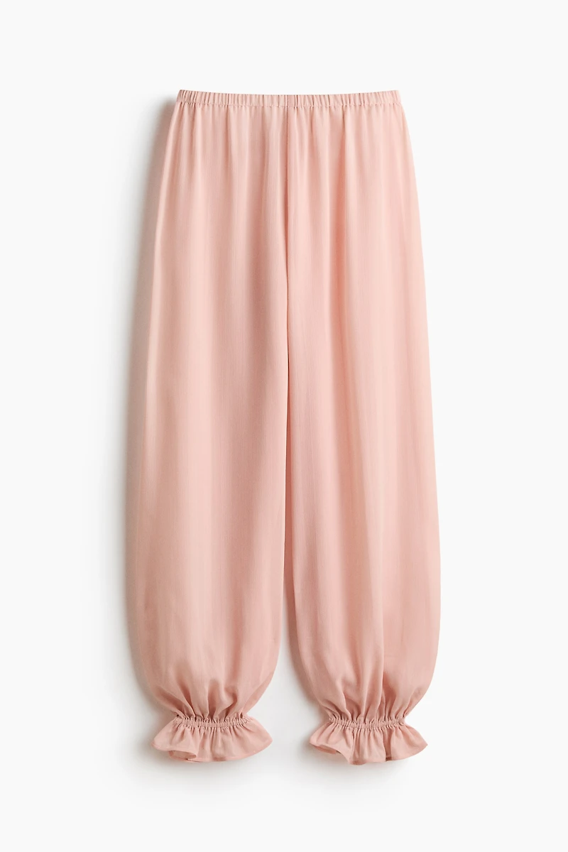 Pantalon froissé avec jambes ballon