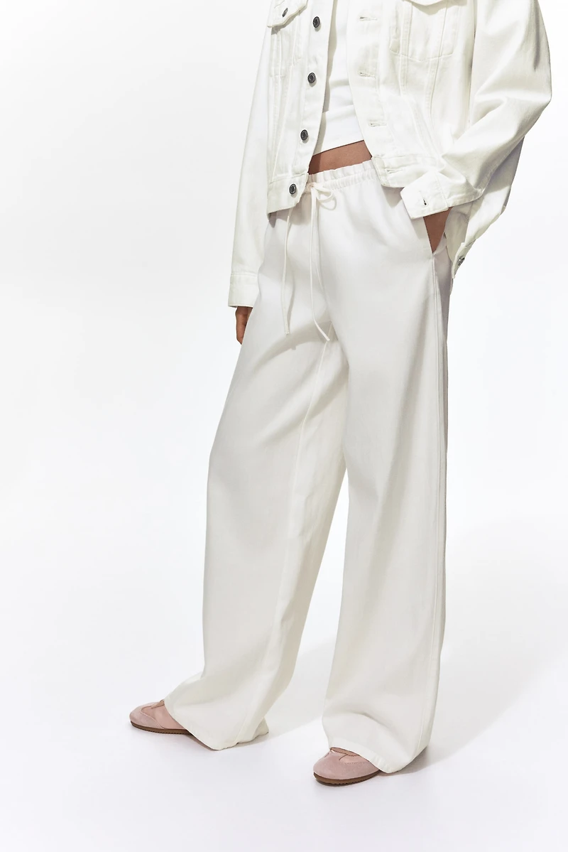Denim Pull-On Pants