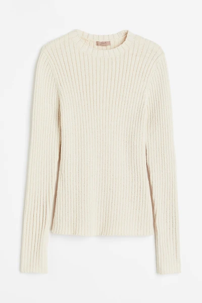 Haut en tricot côtelé