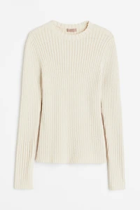 Haut en tricot côtelé